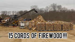 15 Cords Of Firewood Produced In A Single Day!!! (New Record)