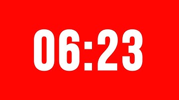 6 Minute 23 Second Timer With Alarm Without Music