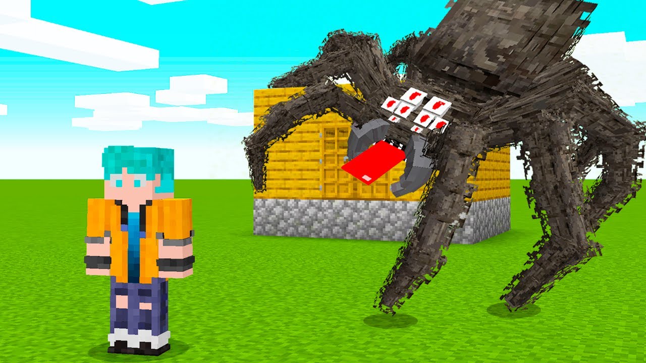 Я НАПУГАЛ СВОЕГО ДРУГА С ПАУКАМИ В МАЙНКРАФТ