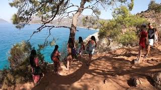 Çıplaklar Plajı Yolu Ölüdeniz Türkiye Nude Beach Road Oludeniz Fethiye Turkey