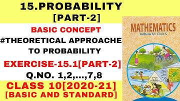 CLASS 10 EX. 15.1[PART-2] [PROBABILITY] NCERT MATHEMATICS | NCERT Solutions 2025