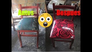 tapizado de silla...upholstered chairs