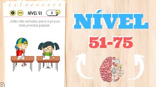 BRAIN TEST: NÍVEIS 51 A 75 RESOLVIDOS!