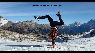 Dolomiten, Karer See und Falcade Wandergebiet