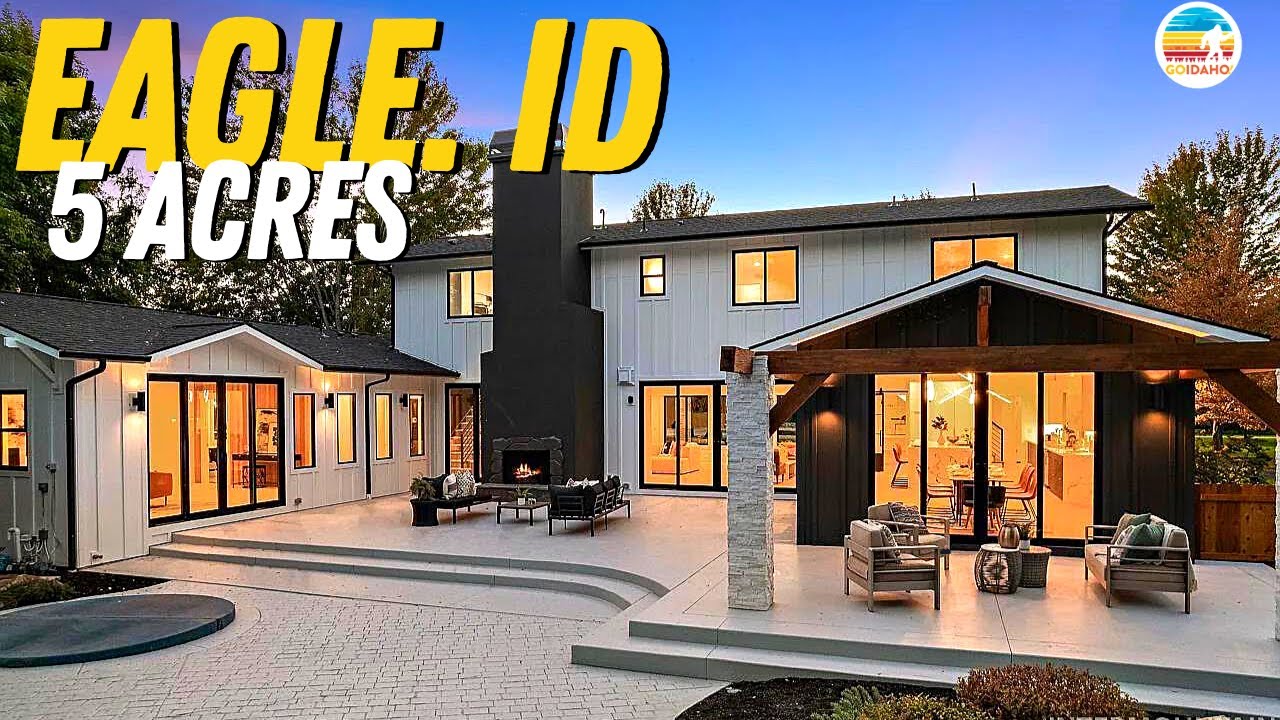 Tour a Stunning House in Eagle Idaho with 2nd Home on Property