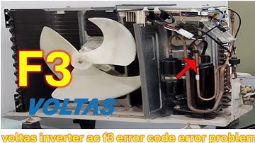 Voltas inverter model air conditioner f3 error code problem solve