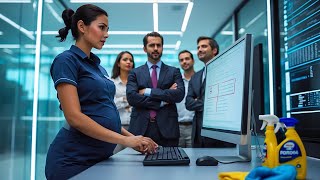 CEO Laughs at Pregnant Janitor's 'Mistake' – Until She Fixes His Company's 10 Year Software