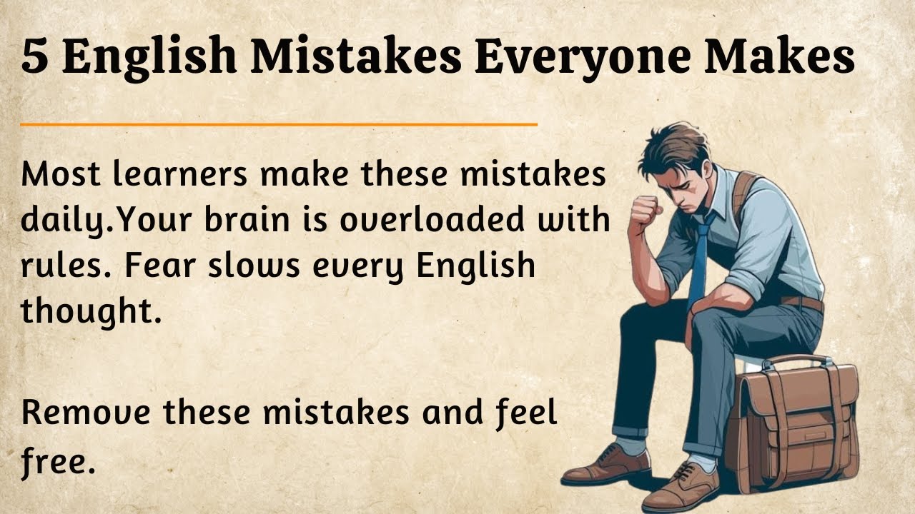 Why Your English Is Not Fluent || 5 Thinking Mistakes You Must Avoid || Improve Your English✅