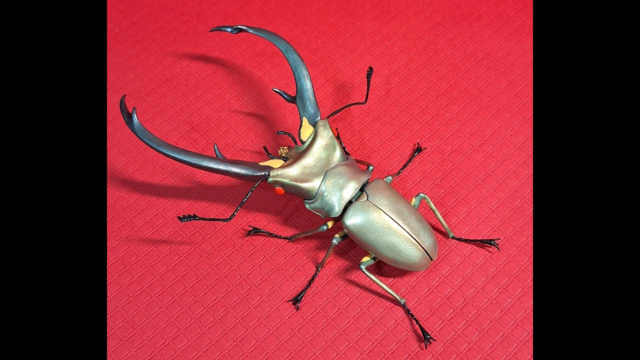 Gashapon by Bandai Diversity of Life Stag beetle Rebuild Cyclommatus elaphus いきもの大図鑑改造エラフスホソアカクワガタ
