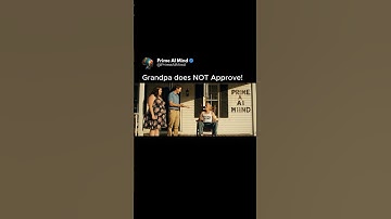 Grandpa did not approve of her! 🤣 #veo3 #ai #Google #Gemini #flow #comedy