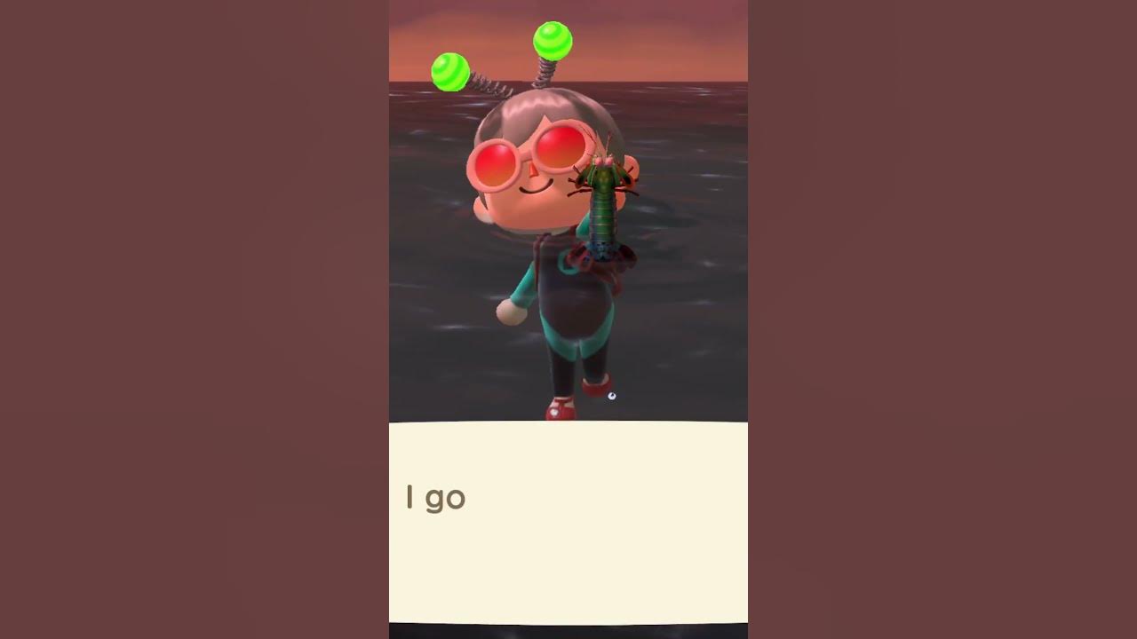 I Caught A Mantis Shrimp On Animal Crossing shorts YouTube