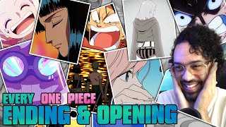 Reacting to EVERY One Piece Ending & Opening