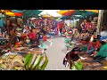 Cambodian Routine Fresh Market Food Compilation  - Best Cambodian Market Food Tour In The City