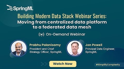 Moving from centralized data platform to a federated data mesh