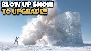 Using EXPLOSIVES to Clear Snow and It's Incredibly Satisfying! | Froggy Hates Snow screenshot 4