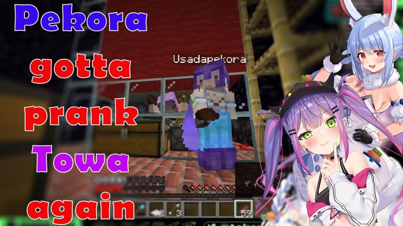 When Pekora gotta prank Towa more. Towa sama, waelcome to Usada Kensetsu and Pekoland!!