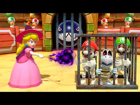 【スーパーマリオパーティ】ハロウィンミニゲーム大激戦！ハロウィンピーチ VS 骸骨マリオ VS 骸骨ルイージ VS ほねクッパ 4K UHD