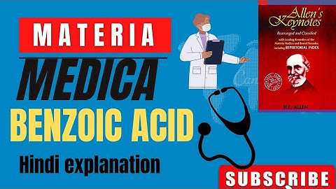 BENZOIC ACID HOMOEOPATHIC MEDICINE USE AND SYMPTOMS|ALLEN