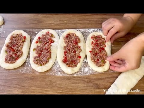 TEPSİ TEPSİ YAPIYORUM ❗️ ANINDA BİTİYOR 👌 OKLAVA YOK❗️KAPIŞ KAPIŞ GİDEN KIR PİDESİ TARİFİ💯