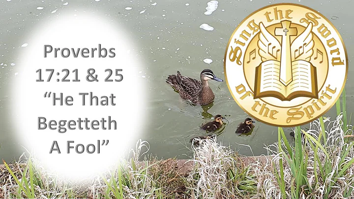 Proverbs 17:21 & 25 he that begetteth a fool, KJV singalong w lyrics