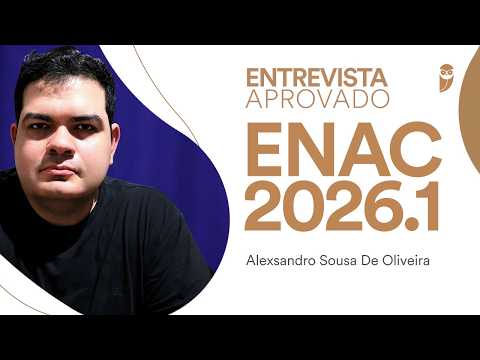 ENAC: Conheça Alexsandro Sousa De Oliveira, aprovado no 3º Exame Nacional dos Cartórios
