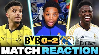 Real Madrid Clinches Champions League Title: Dortmund 02 Real Madrid | Final Match Reaction ⚽