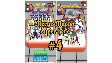 Merge Master super hero || Level 198 - 200 || Monkey Beast Gaming