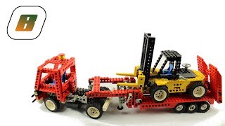 : LEGO - Speed Build  8872  Forklift Transport  Gabelstapler Sattelzug  review - speedbuild