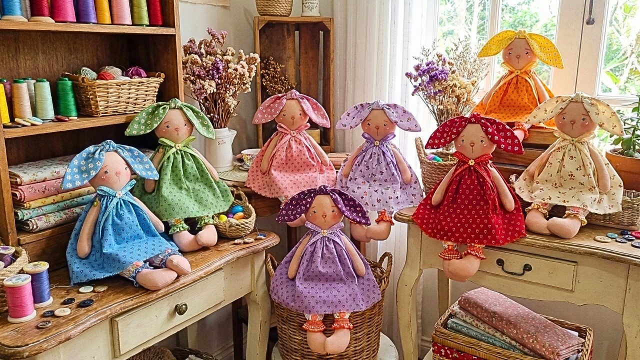 LEMBRANCINHA DE PÁSCOA FÁCIL E PERFEITA PRA VENDER | Coelhinha de Tecido