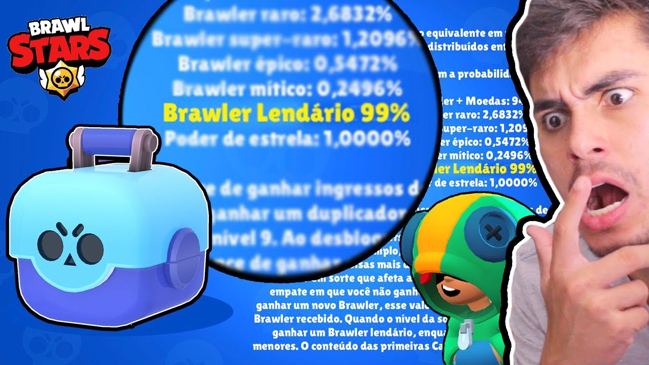 Como Aumentar A Chance De Conseguir Brawlers Lendarios No Brawl Stars Youtube - porcentagem baus brawl stars