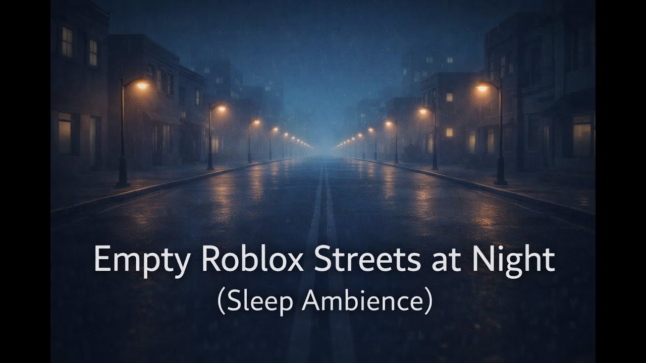 Empty Roblox Streets at Night (Sleep Ambience)