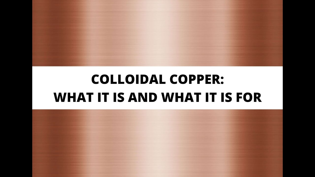 Make Your Own Colloidal Copper - YouTube