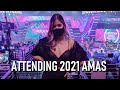 Attending the 2021 AMAs & witnessing BTS win Artist of the Year! | ARMY BOMB GIVEAWAY 🎉