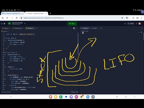 Stack in JavaScript (Arabic) شرح الاستاك في الجافاسكريبت بالعربي