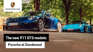 The new 911 GT3 and GT3 with Touring Package at Goodwood