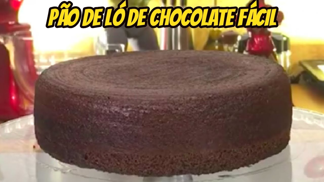 Pao De Lo De Chocolate Muito Facil De Fazer Manual Da Cozinha 339 Youtube