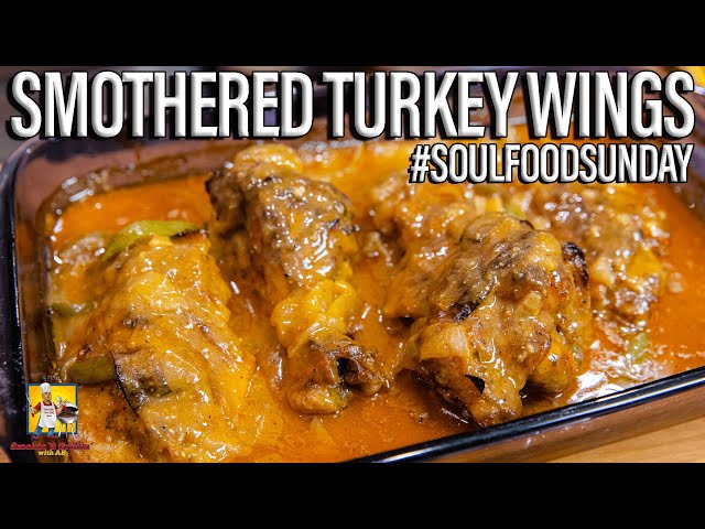 Smothered Turkey Wings - Cooked by Julie