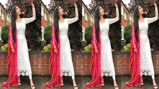 Beautiful Simple And Attractive Net Suits||Stylish Net Fabric Suits Designs Ideas For Girls screenshot 1
