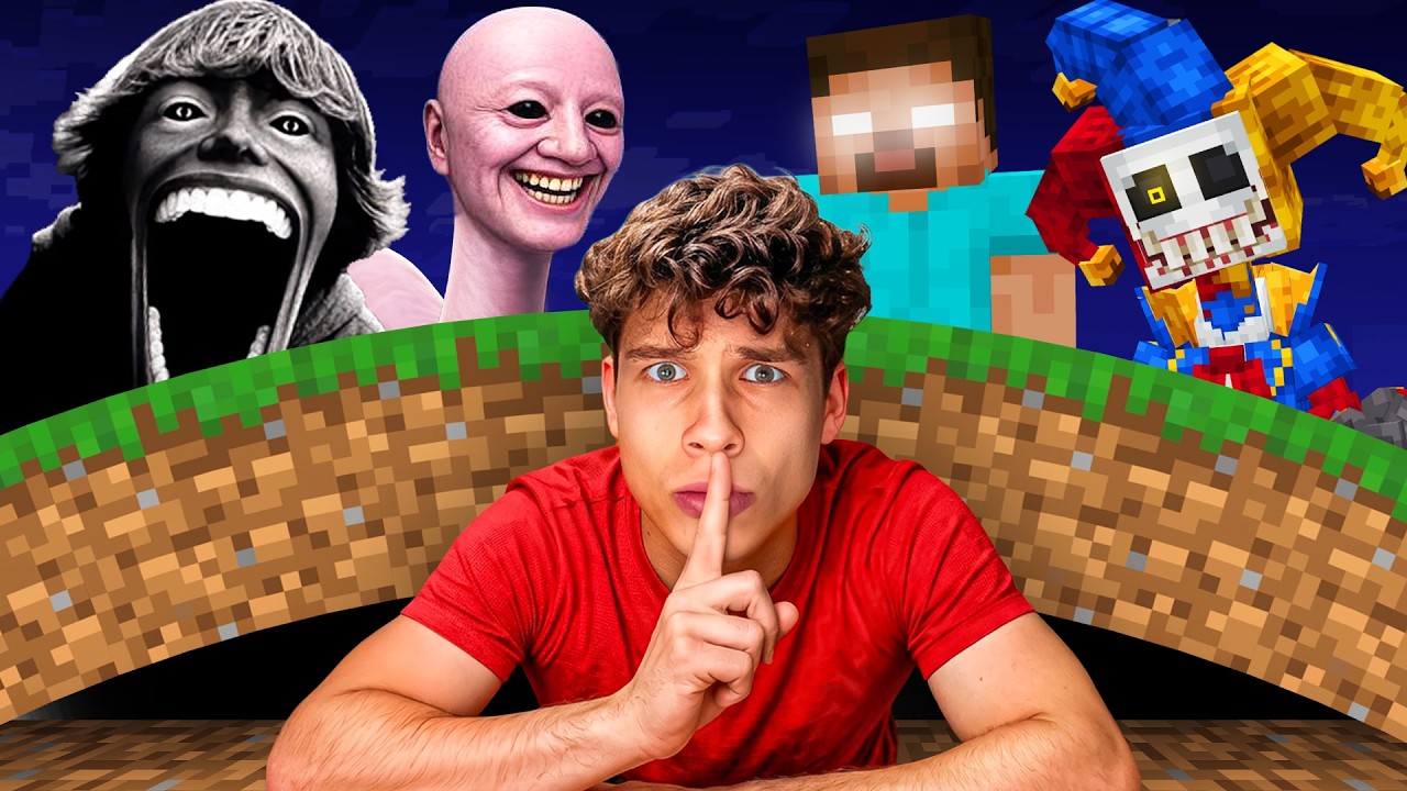 Hice un BÚNKER SECRETIO para Sobrevivir a los MONSTRUOS en Minecraft