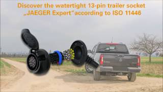 13-pin 12V JAEGER Expert Socket - ISO 11446 - Watertight