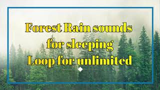 forest rain sounds for sleeping | Rain sounds that make you sleeping in 2 minutes | Version 1