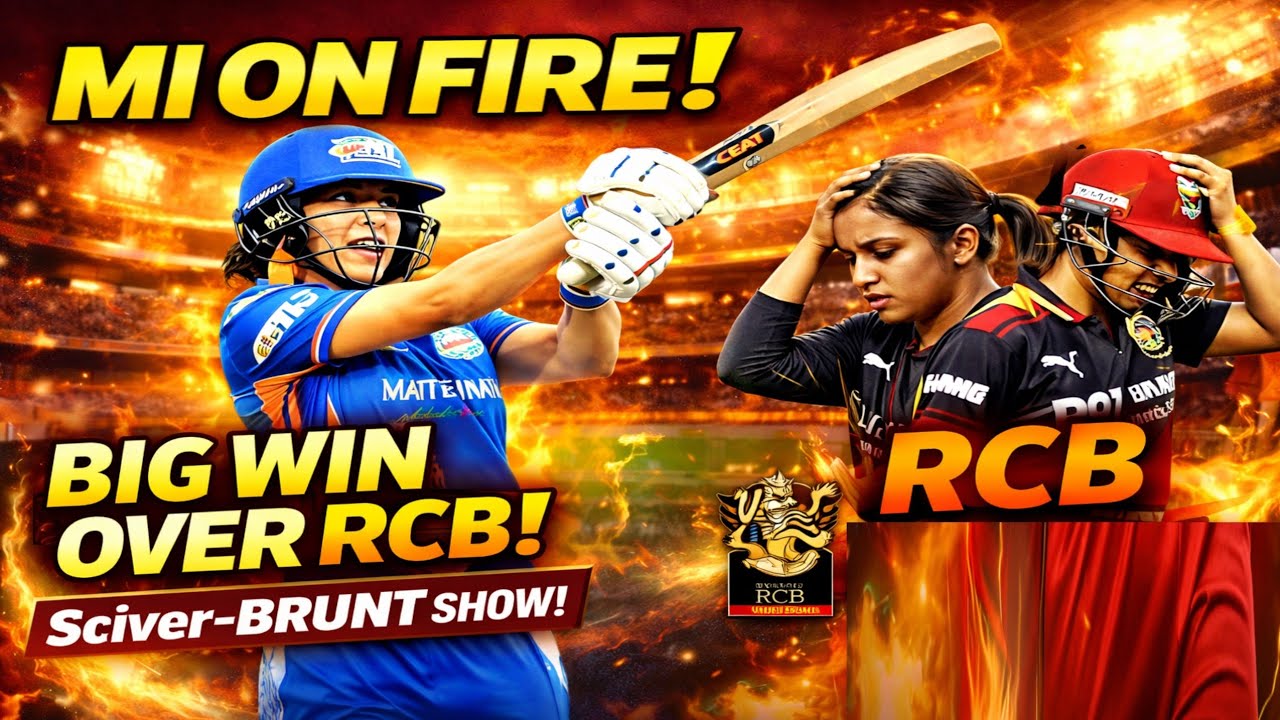 मुंबई इंडियंस की शानदार जीत 🔥 पॉइंट्स टेबल में दूसरा स्थान| ब्रंट का WPL में शतक | #MIvsRCB #WOL2026