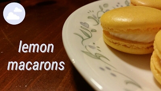 lemon macarons! 🍋