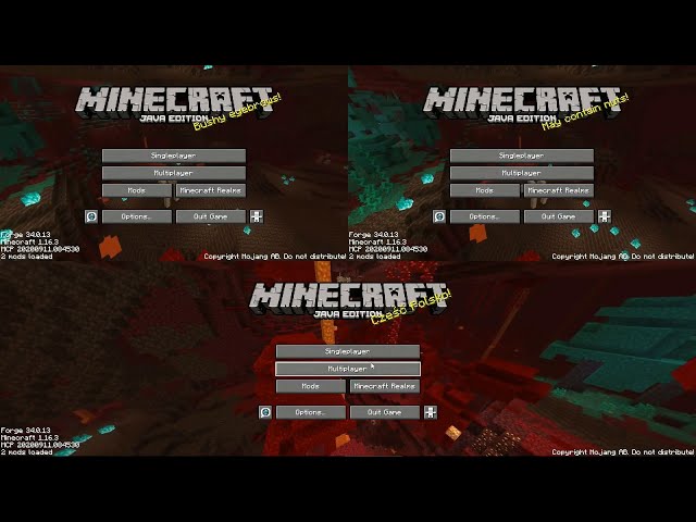 Minecraft: Java Edition Local Splitscreen on PC. : r