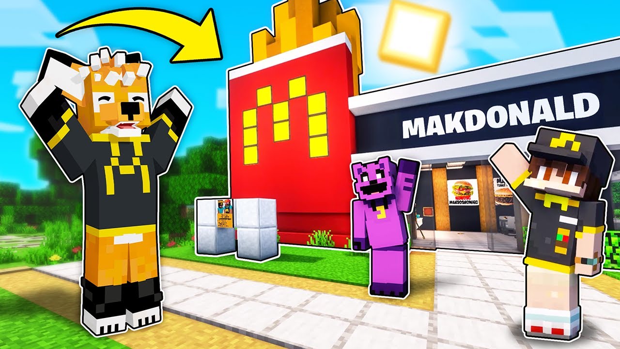 OTWORZYLIŚMY WŁASNY MAKDONALD W SOSNOWICACH w Minecraft!