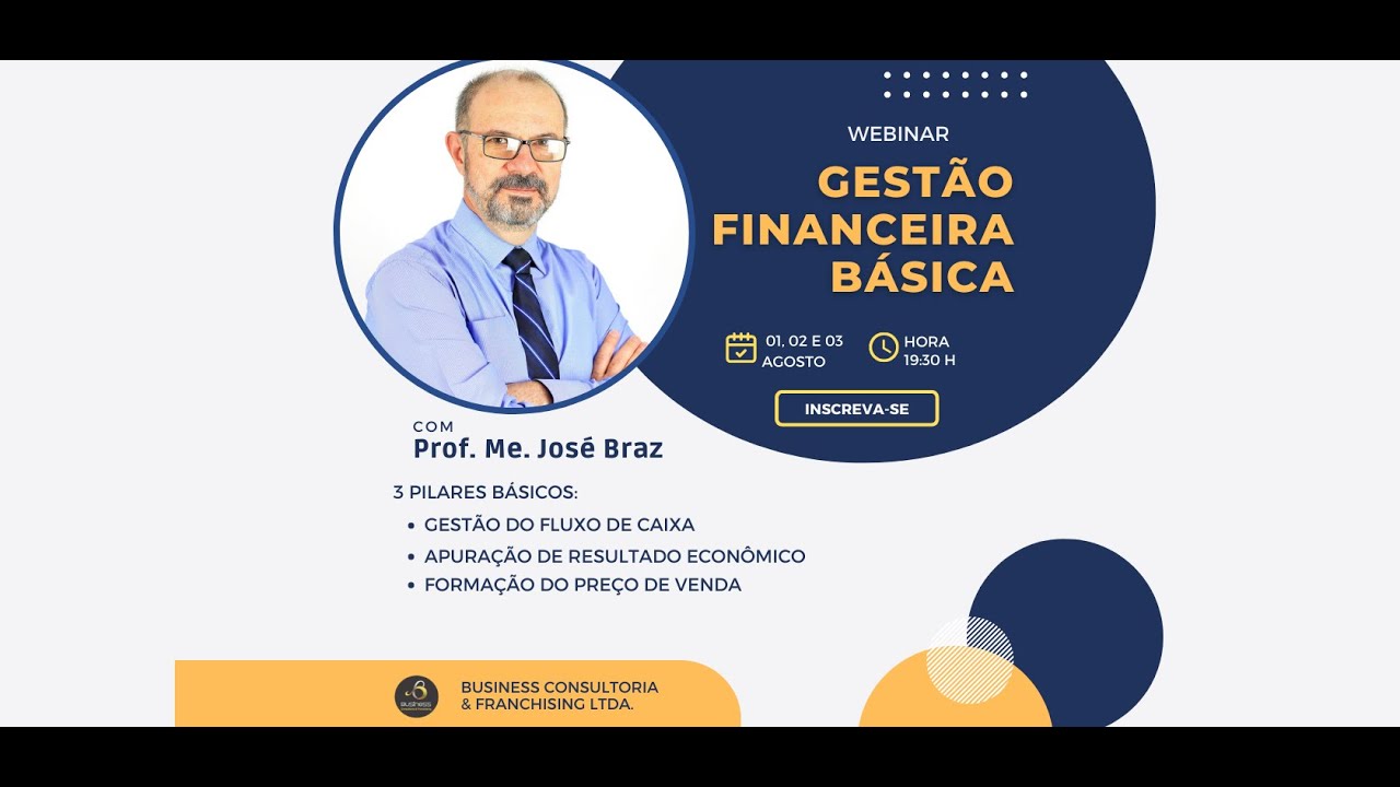 WEBINAR AO VIVO: Gestão Financeira