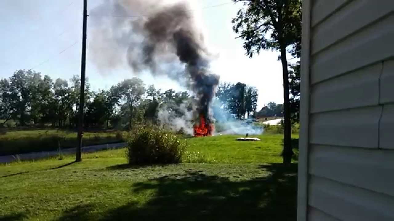 Burning truck YouTube