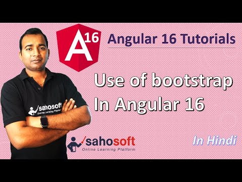 use of bootstrap in Angular 16 | Angular 16 Tutorial in Hindi - YouTube