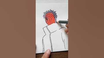 Drawing obito uchiha || #animedrawing  #naruto #itachi #madara #anime #shorts