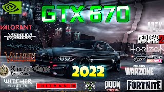 Nvidia GeForce GTX 670 in 30 GAMES       | 2022